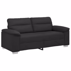 vidaXL Divano a 2 posti nero 140 cm in similpelle - Vista aggiuntiva 2
