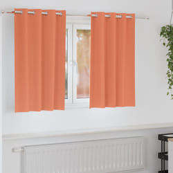 vidaXL Tende con tende 2 pcs Terracotta 140x140cm Poliestere