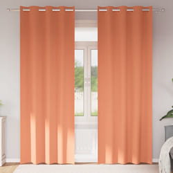 vidaXL Tende con tende 2 pcs Terracotta 260x140cm Poliestere