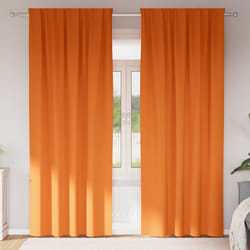 vidaXL Tende con tende 2 pcs Arancione Vivo 260x140cm Poliestere