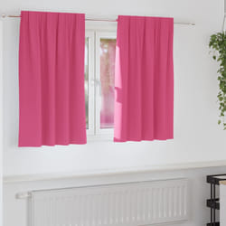 vidaXL Tende con tende 2 pcs Rosa Vivo 140x140cm Poliestere