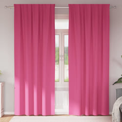 vidaXL Tende con tende 2 pcs Rosa Vivo 225x140cm Poliestere