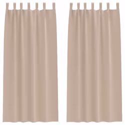 vidaXL Tende con tende 2 pcs Talpa 245x140cm Poliestere - Vista aggiuntiva 2