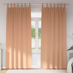vidaXL Tende con tende 2 pcs Marrone chiaro 245x140cm Poliestere