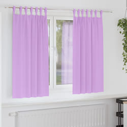 vidaXL Tende con tende 2 pcs Viola 175x140cm Poliestere