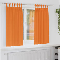 vidaXL Tende con tende 2 pcs Arancione Vivo 175x140cm Poliestere