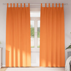 vidaXL Tende con tende 2 pcs Arancione Vivo 245x140cm Poliestere