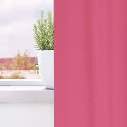 vidaXL Tende con tende 2 pcs Rosa Vivo 175x140cm Poliestere - Vista aggiuntiva 3