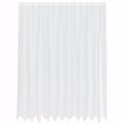 vidaXL Tende con tende Bianco 500x100cm Poliestere - Vista aggiuntiva 2