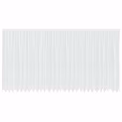 vidaXL Tende con tende Bianco 750 x 220 cm Poliestere - Vista aggiuntiva 2
