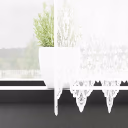 vidaXL Tende con tende Bianco 750 x 220 cm Poliestere - Vista aggiuntiva 3