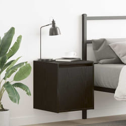 Vidaxl - Comodino a Muro Rovere Nero 38x34x40 cm 734270