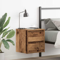 Vidaxl - Comodini a Muro 2 pz Legno Antico 38x34x40 cm 759502