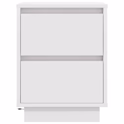 VidaXL 861283 comodino 2 cassetto/cassetti Bianco - Vista aggiuntiva 6