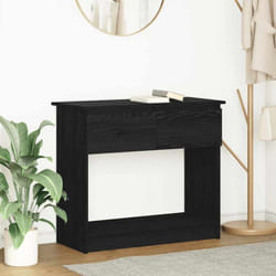 Tavolo Consolle con Cassetti Nero 85,5x38,5x74,5 cm Vidaxl 307666