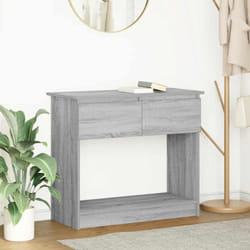 Tavolo Consolle con Cassetti Grigio Sonoma 85,5x38,5x74,5 cm Vidaxl 305240