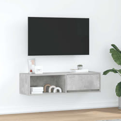 vidaXL Mobile TV Grigio Cemento 100x31x25,5 cm Legno Multistrato