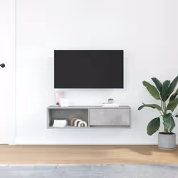 vidaXL Mobile TV Grigio Cemento 100x31x25,5 cm Legno Multistrato - Vista aggiuntiva 3