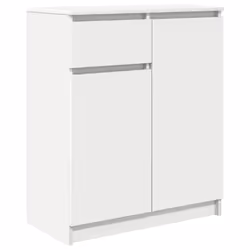 vidaXL Credenza con Cassetto Bianco 71x35x84 cm in Legno Multistrato - Vista aggiuntiva 2