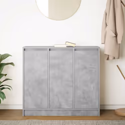vidaXL Credenza Grigio Cemento 85x34x76 cm in Legno Multistrato - Vista aggiuntiva 3