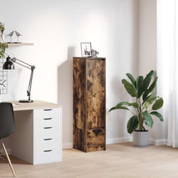 Credenza Rovere Fumo 29,5x34x119,5 cm in Legno Multistrato Vidaxl 225280