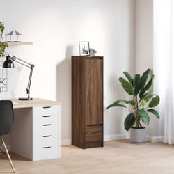 Credenza Rovere Marrone 29,5x34x119,5 cm in Legno Multistrato Vidaxl 154940
