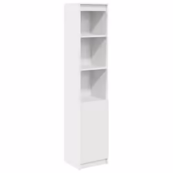vidaXL Credenza Bianca 37,5x35x180 cm in Legno Multistrato - Vista aggiuntiva 2
