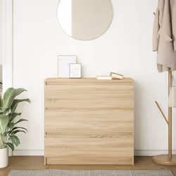 vidaXL Credenza Rovere Sonoma 80x35x76 cm in Legno Multistrato - Vista aggiuntiva 3