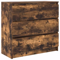 vidaXL Credenza Rovere Fumo 80x35x76 cm in Legno Multistrato - Vista aggiuntiva 2