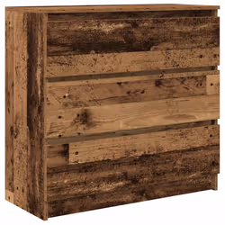 vidaXL Credenza Legno Antico 80x35x76 cm in Legno Multistrato - Vista aggiuntiva 2