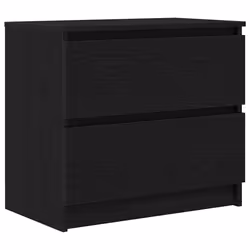 vidaXL Mobile Porta TV Nero 60x35x54 cm in Legno Multistrato - Vista aggiuntiva 2
