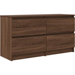 Mobile TV Rovere Marrone 100x35x54 cm in Legno Multistrato vidaXL
