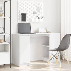 vidaXL Scrivania Bianca 120x42x76 cm in Legno Multistrato