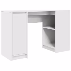 vidaXL Scrivania Bianca 120x42x76 cm in Legno Multistrato - Vista aggiuntiva 2