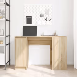 vidaXL Scrivania Rovere Sonoma 120x42x76 cm in Legno Multistrato - Vista aggiuntiva 3