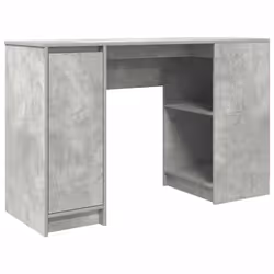 vidaXL Scrivania Grigio Cemento 120x42x76 cm in Legno Multistrato - Vista aggiuntiva 2