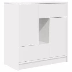 vidaXL Credenza con Cassetti e Ante Bianco 70,5x34x74,5 cm - Vista aggiuntiva 2
