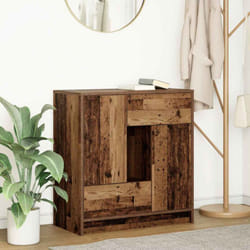 Credenza con Cassetti e Ante Legno Antico 70,5x34x74,5 cm vidaXL805439