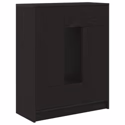 vidaXL Credenza con Cassetti e Ante Rovere Nero 73x31x90 cm - Vista aggiuntiva 2