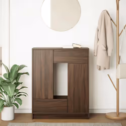 vidaXL Credenza con Cassetti e Ante Rovere Marrone 73x31x90 cm - Vista aggiuntiva 3