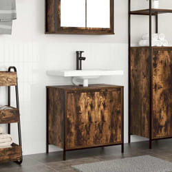 Vidaxl - Mobile Lavabo da Bagno Rovere Fumo 60x34,5x60 cm