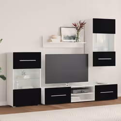 VidaXL 3324230 supporto TV e sistema audio 8 ripiani - Vista aggiuntiva 3