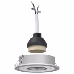 vidaXL Spotlights con i riflettori Argento 9 x 9 x cm Alluminio - Vista aggiuntiva 2