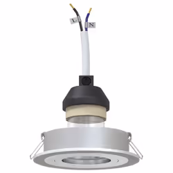 vidaXL Spotlights con i riflettori Argento 9 x 9 x cm Alluminio - Vista aggiuntiva 3