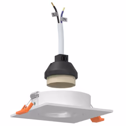 vidaXL Spotlights con i riflettori 12 pcs Bianco 9 x 9 x cm Alluminio - Vista aggiuntiva 2