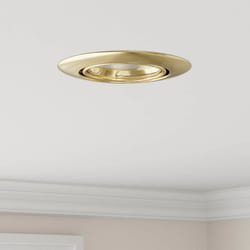 vidaXL Spotlights con i riflettori 6 pcs Oro 9 x 9 cm Metallo