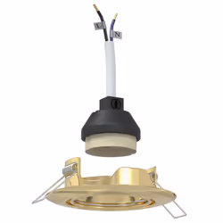 vidaXL Spotlights con i riflettori 6 pcs Oro 9 x 9 cm Metallo - Vista aggiuntiva 2