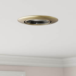 vidaXL Spotlights con i riflettori 12 pcs Ottone 9 x 9 cm Metallo