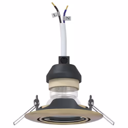 vidaXL Spotlights con i riflettori 12 pcs Ottone 9 x 9 cm Metallo - Vista aggiuntiva 3