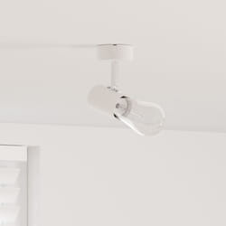 Lampada da Soffitto 1 Via Regolabile Bianca E27 - Vidaxl